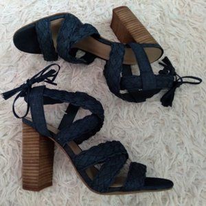 BCBG Navy Blue Denim High Heel Size 10